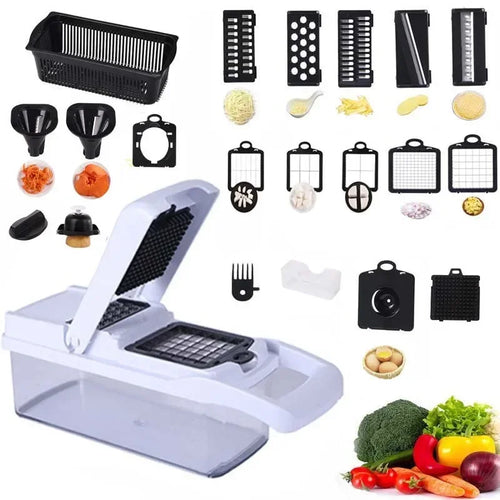 Multifunctional Kitchen Veggie Chopper Household Chopper Potato Slicer Carrot Grater Manual Food Processor Cooking Tools U7B2O2