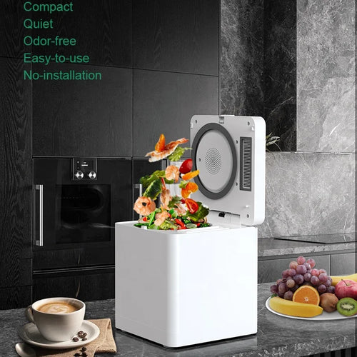 Hot Sales Electric Continuous Feed Earth-friendly Kitchen Waste Processor Composter 3-4 Stage Grinding Stainless Steel For