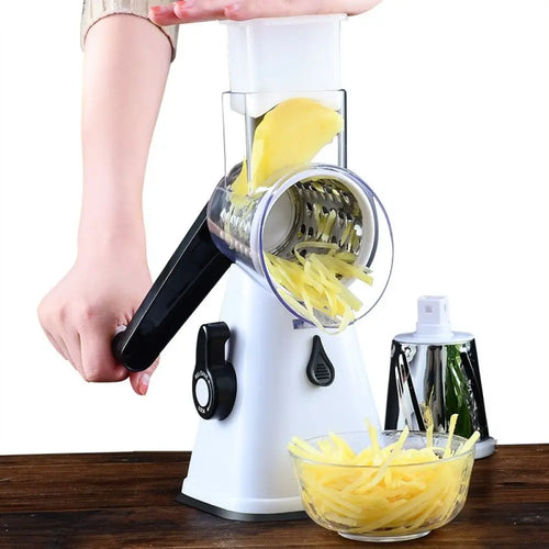 Rotary Vegetable Slicer Grater Shredder Manual Kitchen Food Chopper For Potato Carrot Fruit Salad Preparation Tools