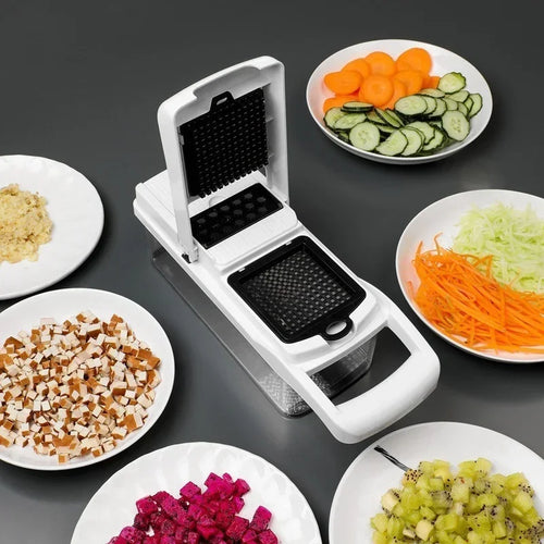 Multifunctional Kitchen Veggie Chopper Household Chopper Potato Slicer Carrot Grater Manual Food Processor Cooking Tools U7B2O2