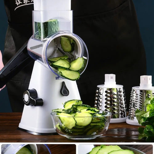 Rotary Vegetable Slicer Grater Shredder Manual Kitchen Food Chopper For Potato Carrot Fruit Salad Preparation Tools