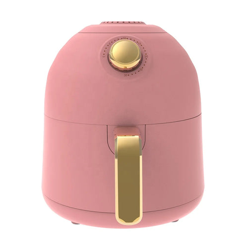 Portable Pink 2L Non-Stick Automatic Air Fryer Mini Multifunction Home Cooker
